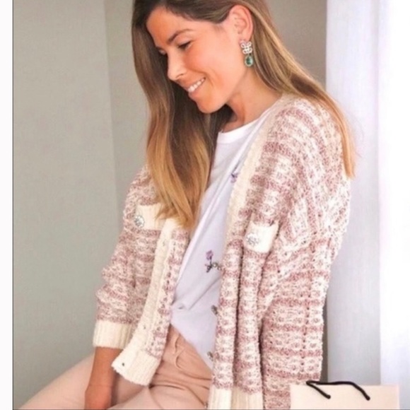 Zara Sweaters - ZARA Jewel Button Cardigan Jacket Top